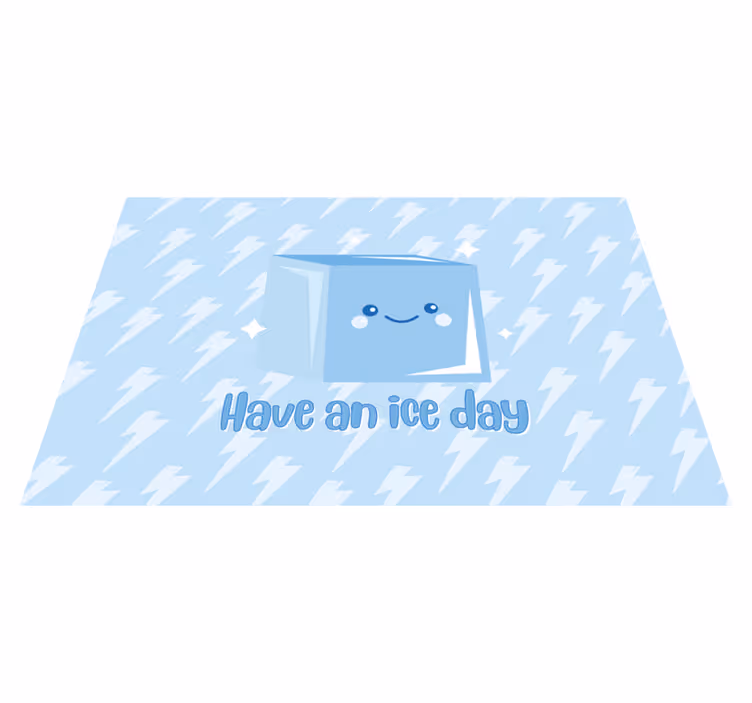 Igyál egy jeget vinil szőnyeg gyerekek - TenStickers