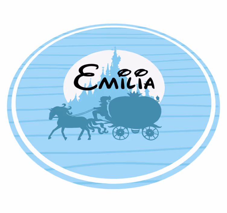 Balett hintó téma Vinil szőnyeg nevekkel - TenStickers