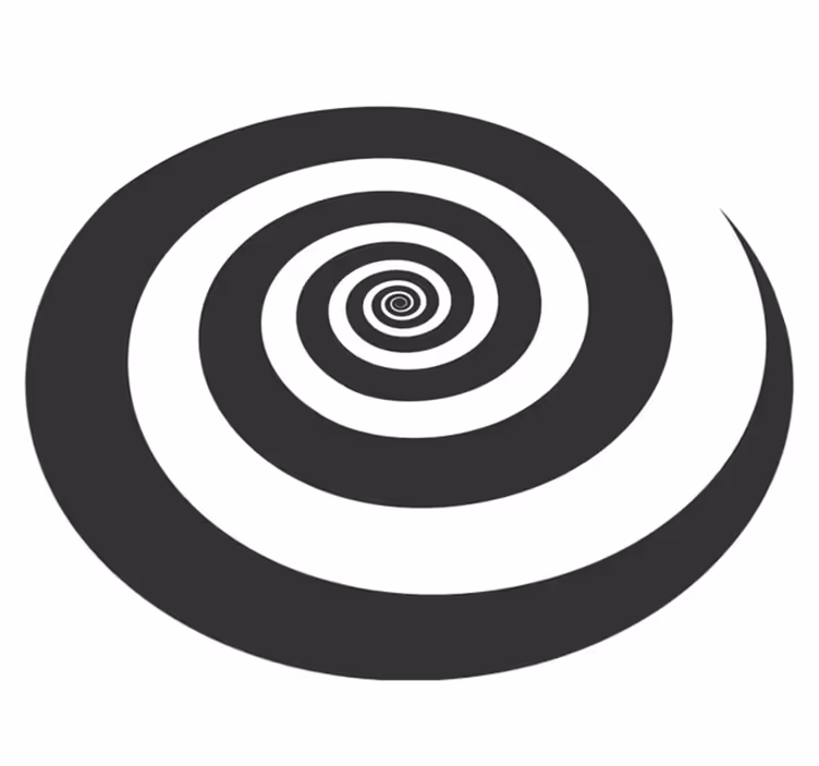 Spirális minta vinil szőnyeg geometriai - TenStickers