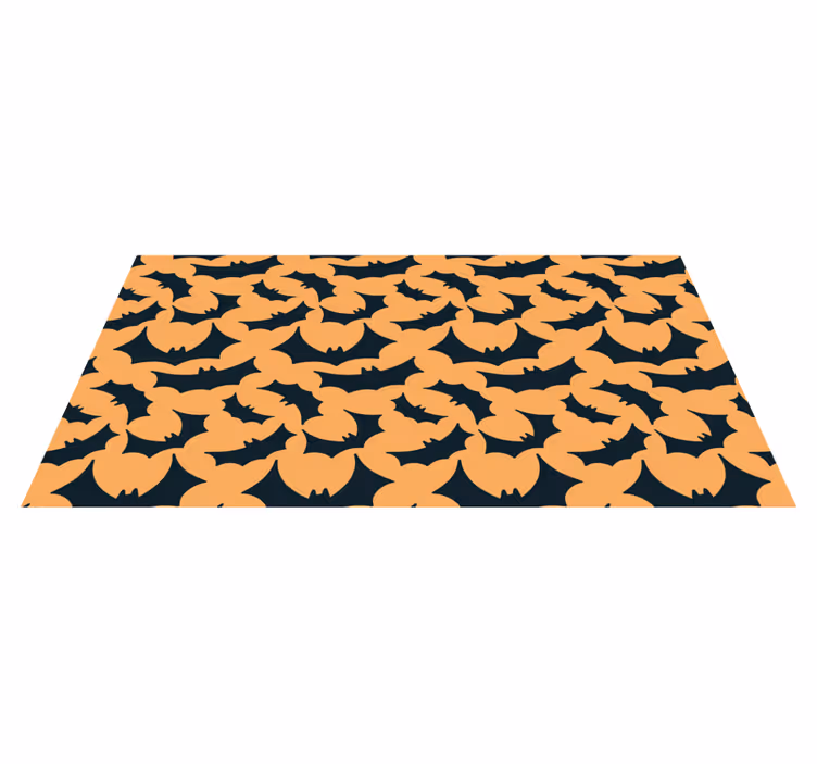 Denevérmintás nyomtatás vinil szőnyeg halloween - TenStickers