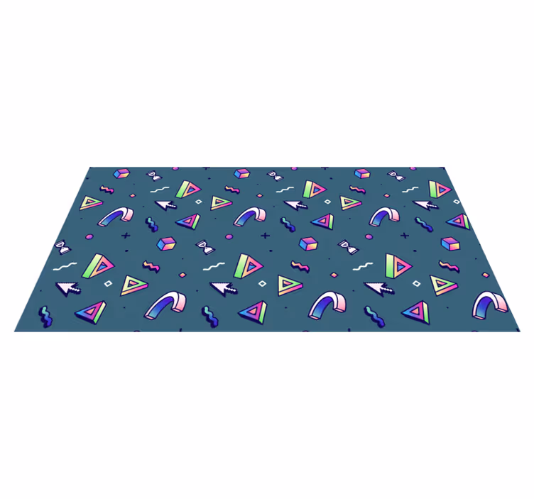 Geometrikus színfolt vinil szőnyeg struktúra - TenStickers