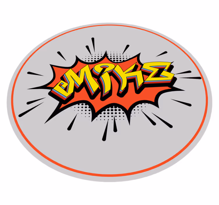 Névrobbanás Vinil szőnyeg nevekkel - TenStickers