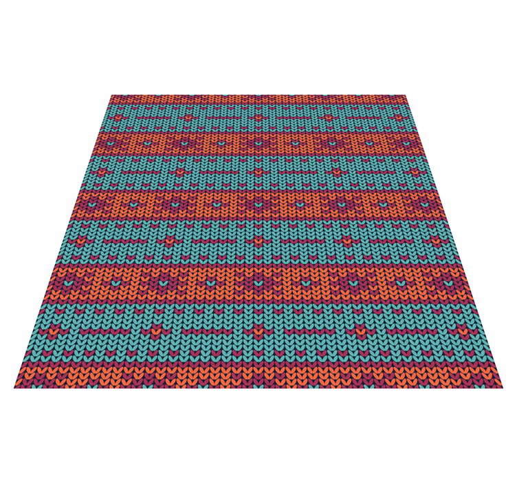 élénk geometrikus motívum vinil szőnyeg etnikai - TenStickers
