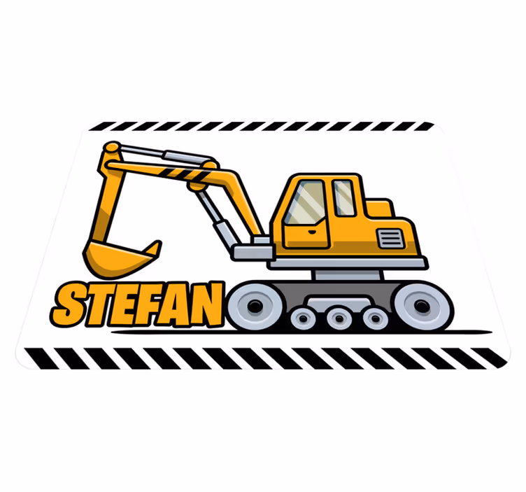 Egyedi építőipari jármű vinil szőnyeg mások - TenStickers