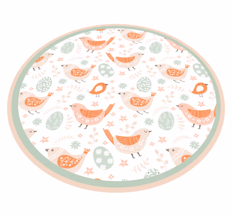 Minimalista nordic little birds kids vinil szőnyeg - TenStickers