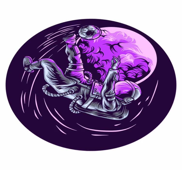 űrhajós lebeg vinil szőnyeg csillagok - TenStickers