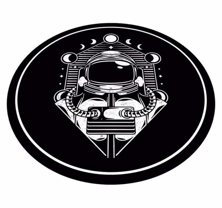 űrhajós grafika vinil szőnyeg tinik - TenStickers