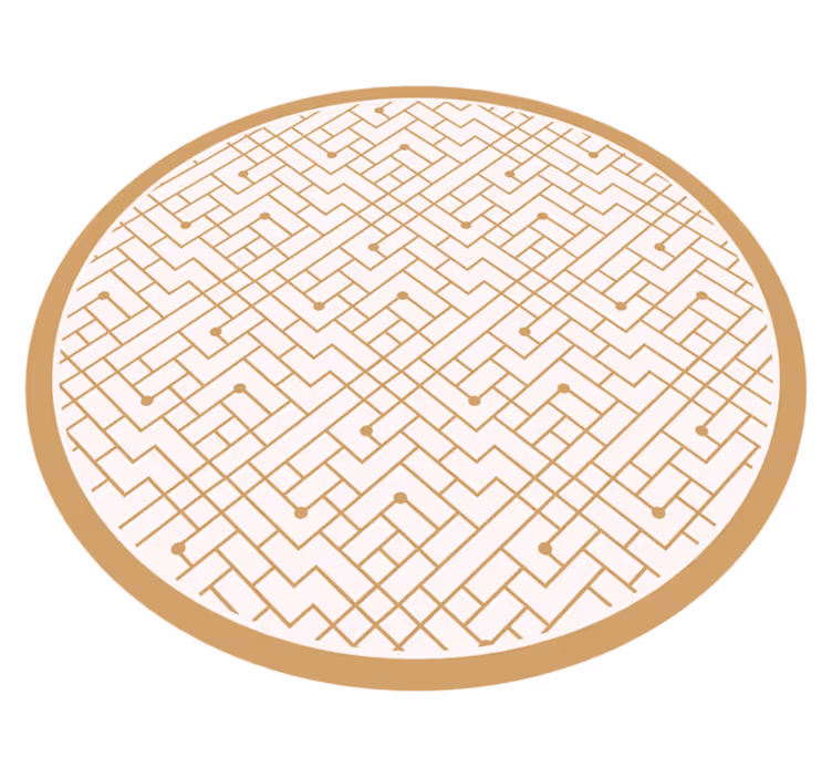 Stílusos arany elem vinil szőnyeg geometriai - TenStickers