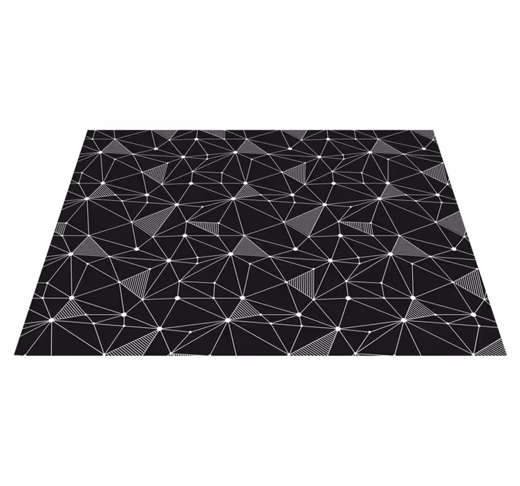 Merész geometriai alakok vinil szőnyeg geometriai - TenStickers