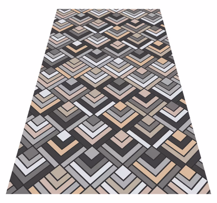 Réteges chevron formák vinil szőnyeg geometriai - TenStickers
