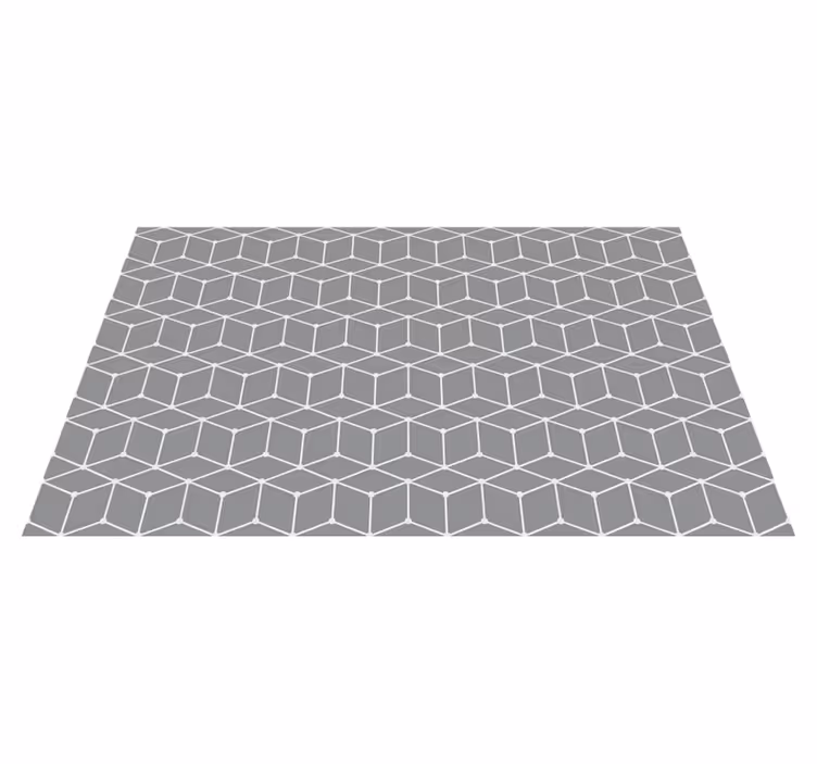 Szürke elegáns minta vinil szőnyeg geometriai - TenStickers