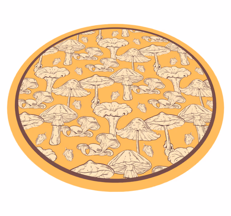Gomba stílus vinil szőnyeg természet - TenStickers