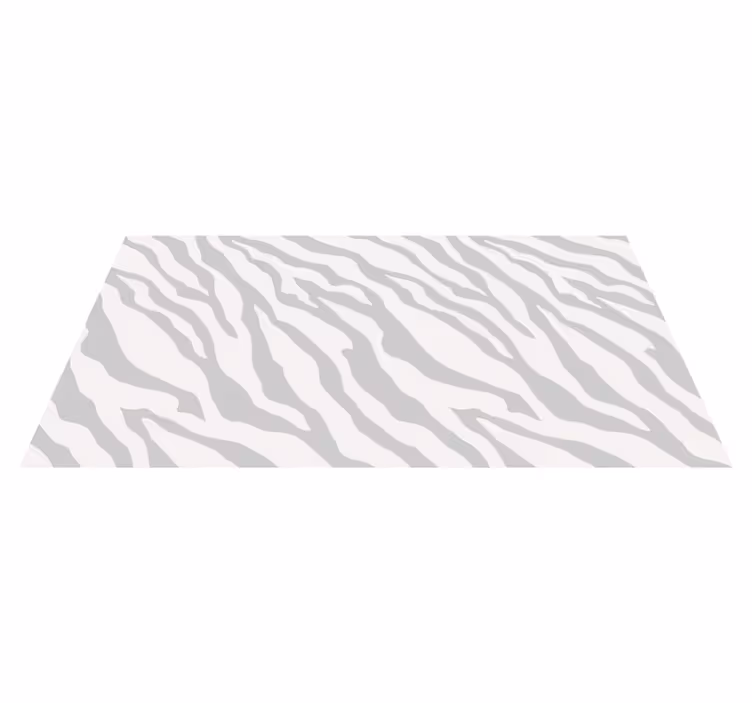 Szürke zebra csíkok vinil szőnyeg állatnyomat - TenStickers