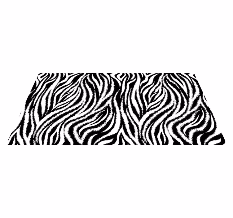 Vinil szőnyeg állatnyomat zebra csíkos mintával - TenStickers