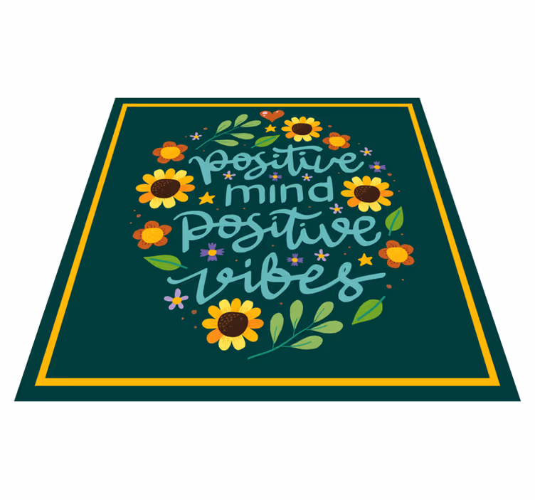 Pozitív gondolatok vinil szőnyegek - TenStickers