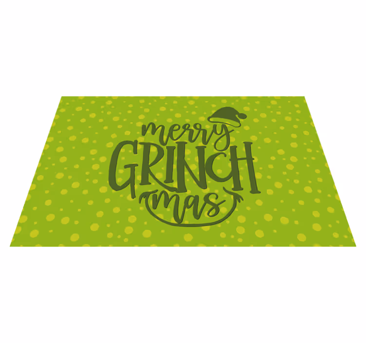 Grincsma-éljenzés vinil szőnyeg karácsony - TenStickers