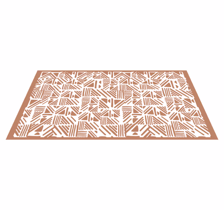 Kontrasztos minta vinil szőnyeg geometriai - TenStickers