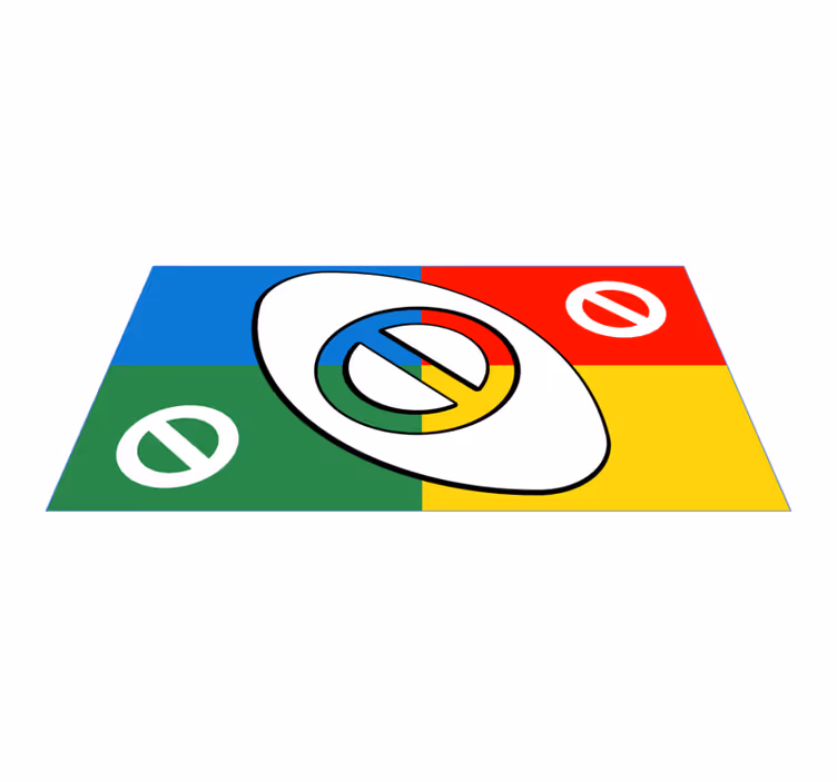 Színes kör alakú formák vinil szőnyeg mások - TenStickers