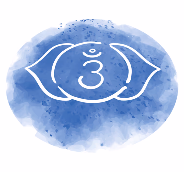 Harmadik szem csakra szimbólum modern szőnyeg - TenStickers