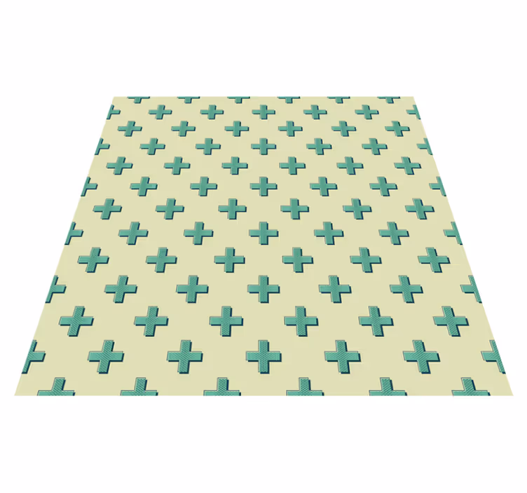 Menta plusz formák vinil szőnyeg geometriai - TenStickers