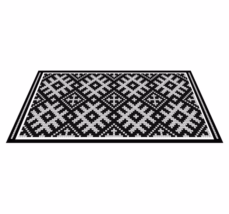 Viking láncolt négyzetek mintás geometriai szőnyegek - TenStickers