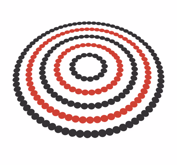 Spirális pontminta vinil szőnyeg geometriai - TenStickers