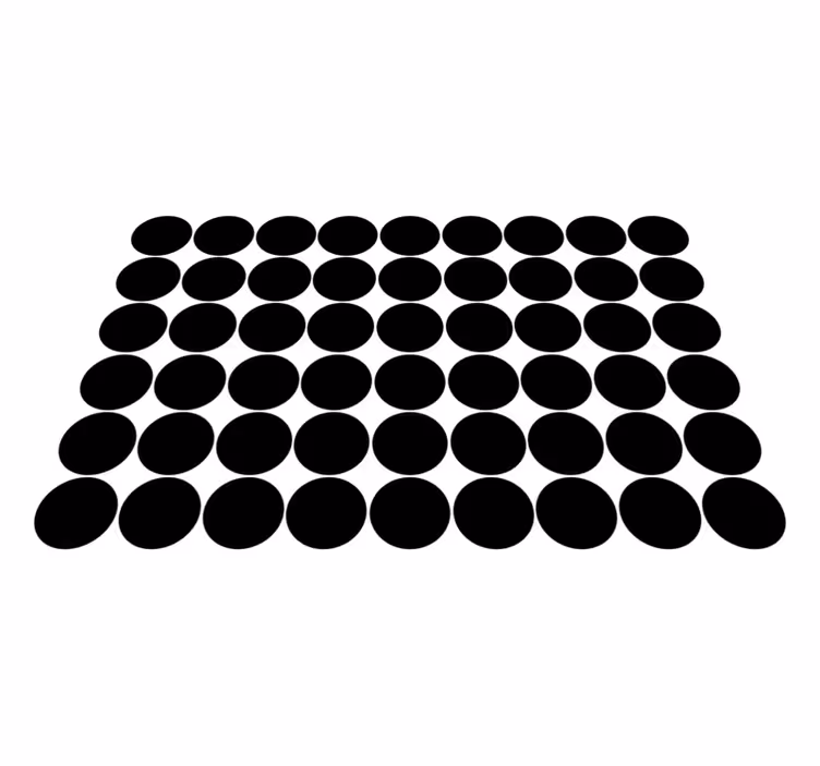 Monokróm körminta vinil szőnyeg geometriai - TenStickers