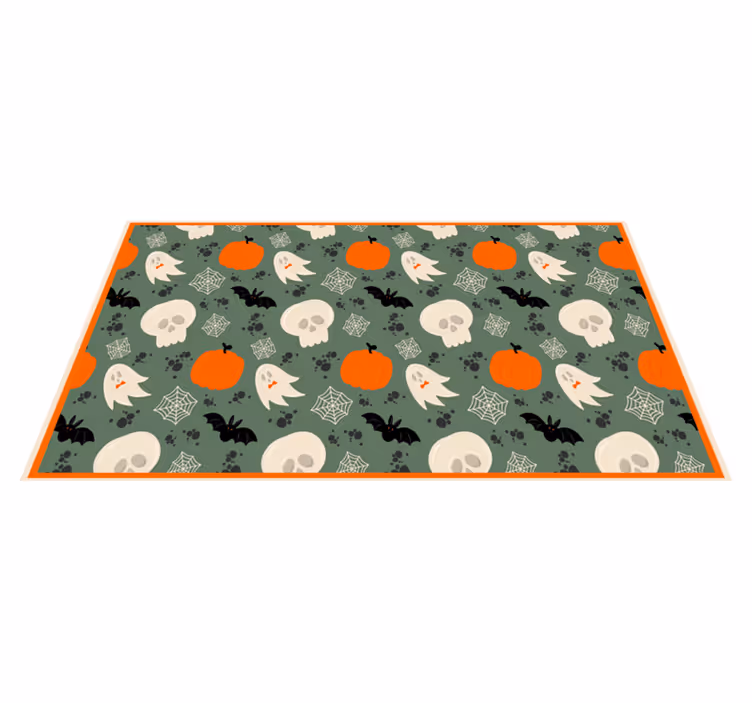 Kísérteties tök minta vinil szőnyeg halloween - TenStickers