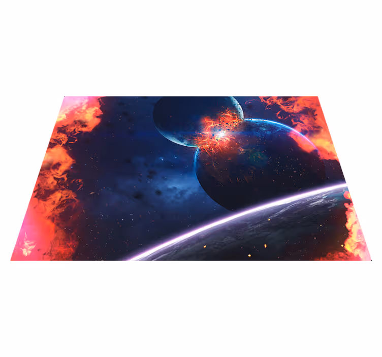 Kozmikus galaxis kaland vinil szőnyeg csillagok - TenStickers