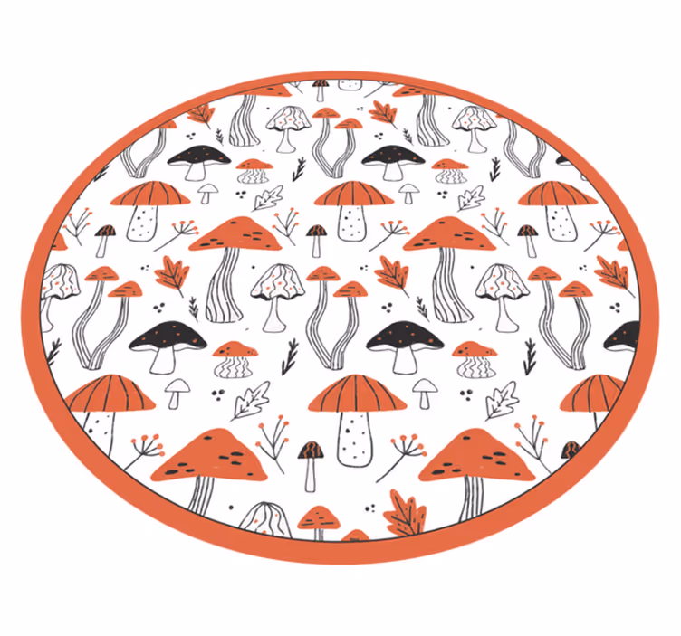 Vinil szőnyeg gomba fantázia világ - TenStickers