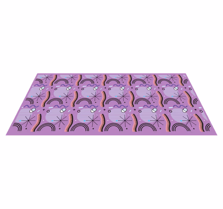 Lila szivárványminta vinil szőnyeg mások - TenStickers