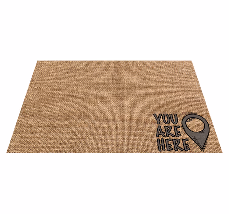 Itt vagy vinil szőnyeg minimalista - TenStickers
