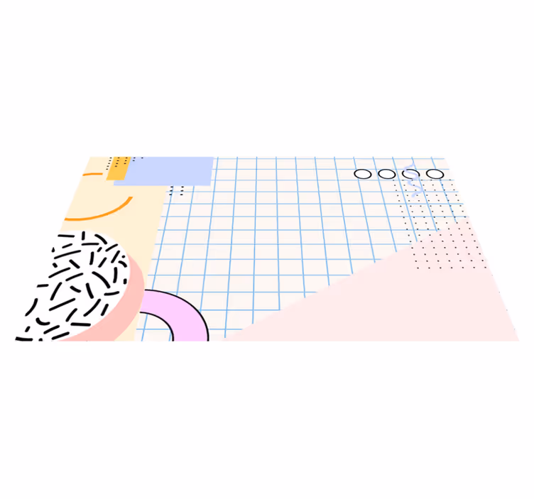 Modern absztrakt vinil szőnyeg geometriai - TenStickers