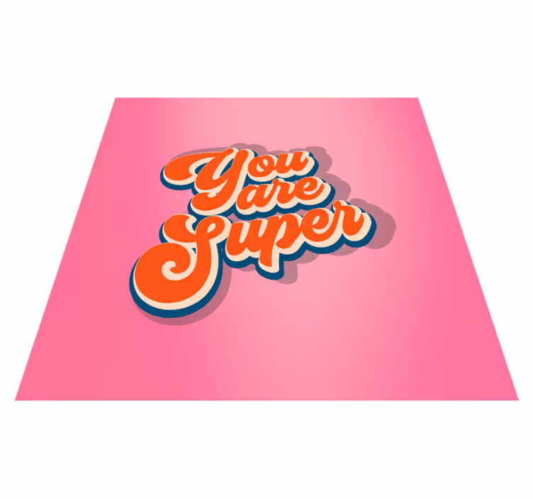 Szuper vagy vinil szőnyeg tinik - TenStickers