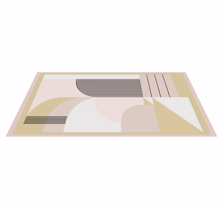 Absztrakt geometriai rétegek vinil szőnyeg modern - TenStickers