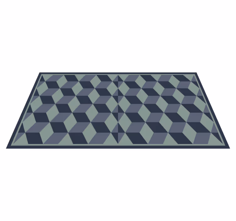 Kockamintás játék vinil szőnyeg geometriai - TenStickers