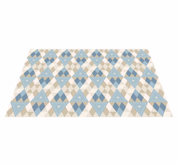 Háromszögök és gyémántok vinil szőnyeg geometriai - TenStickers