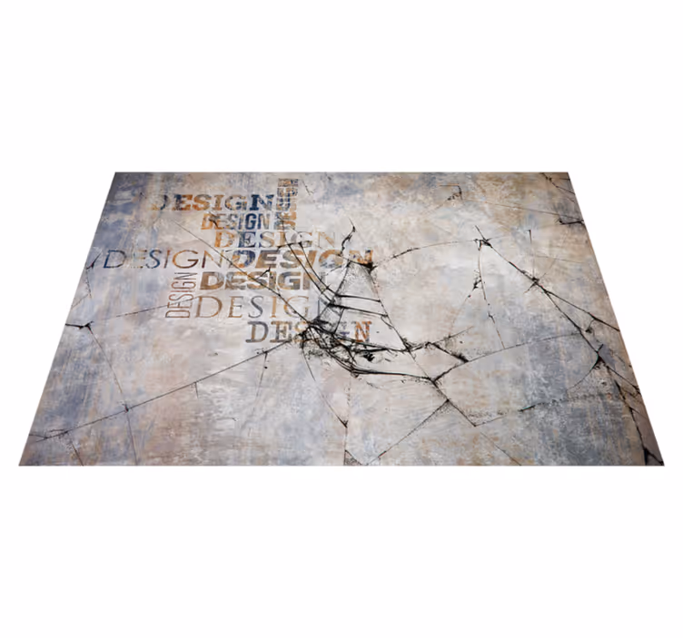 Repedezett kő tipográfia vinil szőnyeg kőhatás - TenStickers