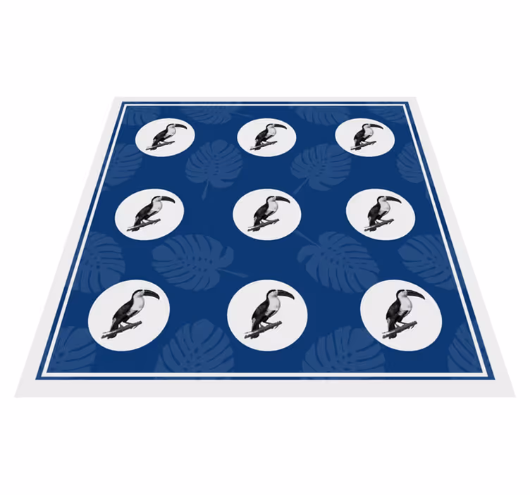 Trópusi tukán minta vinil szőnyeg állat - TenStickers