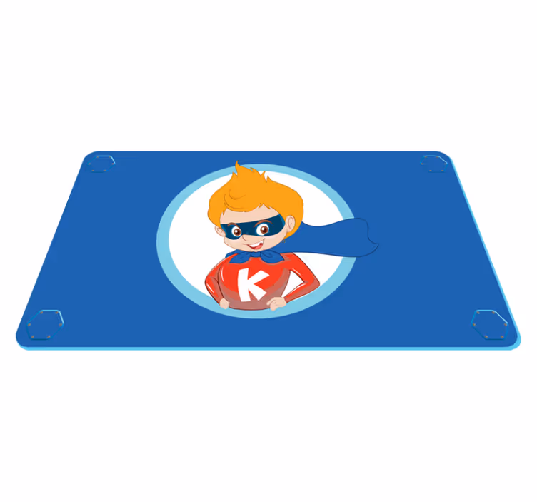 Szuperhős rajzfilmfigura vinil szőnyeg gyerekek - TenStickers