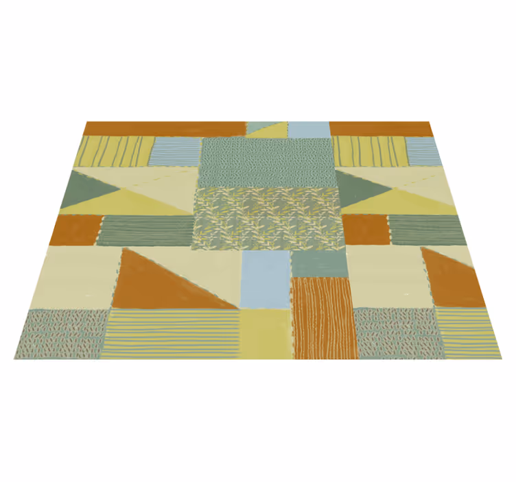 Patchwork háromszög design geometriai szőnyegek - TenStickers