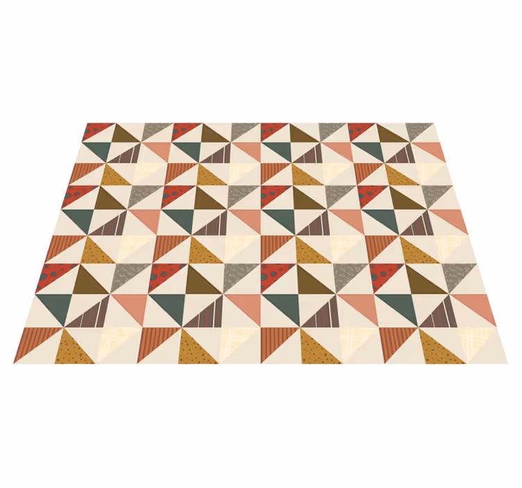 vinil szőnyeg geometriai eklektikus geometriai formák - TenStickers