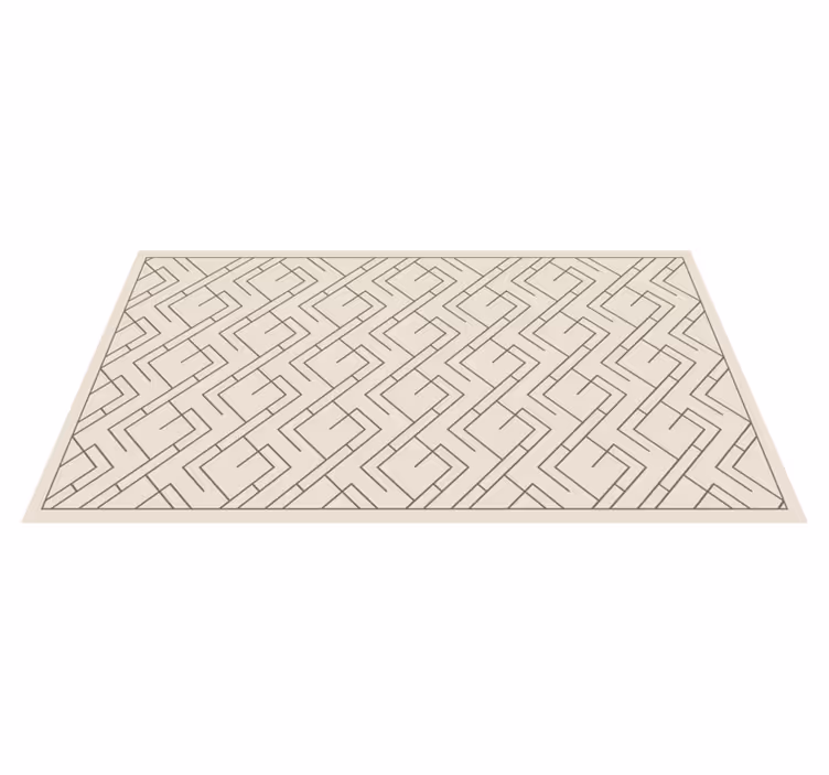 vinil szőnyeg geometriai geometrikus labirintus kialakítás - TenStickers
