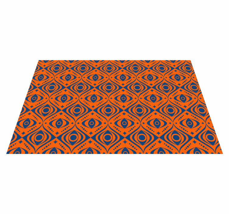 vinil szőnyeg geometriai geometrikus szem minta - TenStickers