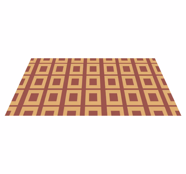 vinil szőnyeg geometriai geometriai négyzetek - TenStickers