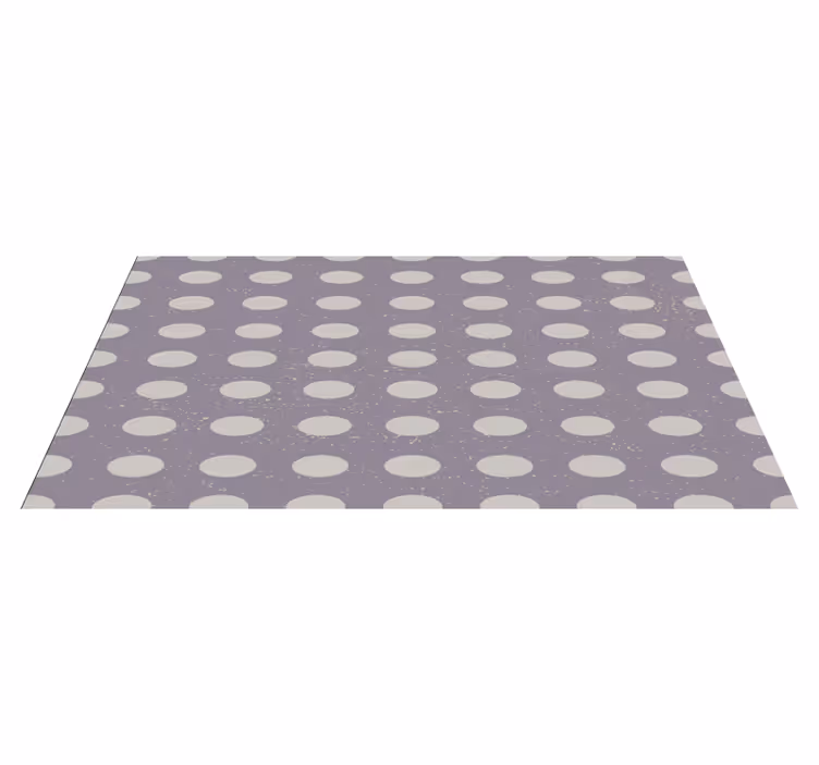 vinil szőnyeg geometriai minimalista pöttyös mintával - TenStickers