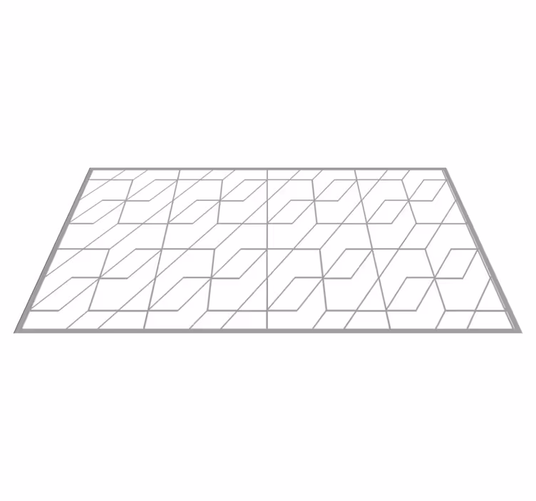 vinil szőnyeg geometriai geometrikus cikk-cakk minta - TenStickers