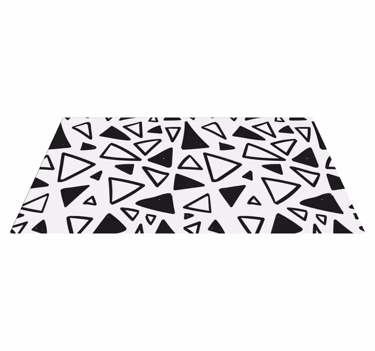 vinil szőnyeg geometriai absztrakt háromszög alakú - TenStickers