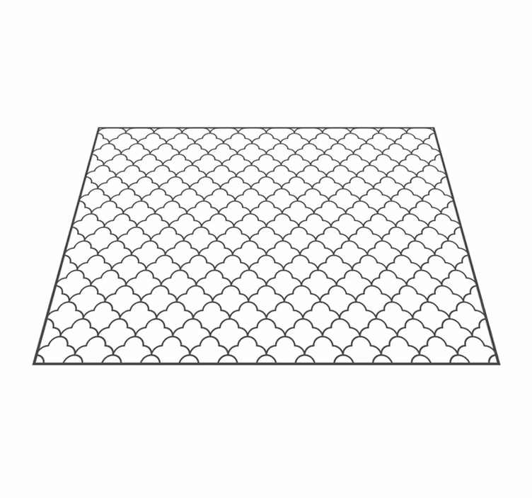 vinil szőnyeg geometriai rácsminta rátét - TenStickers