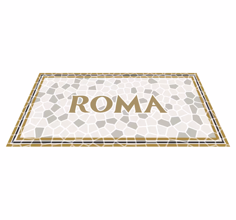 Vinil szőnyeg nevekkel személyre szabott roma - TenStickers